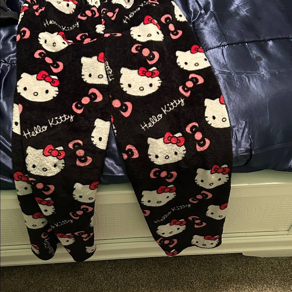 Hello Kitty Black and Pink  Pajama Bottoms